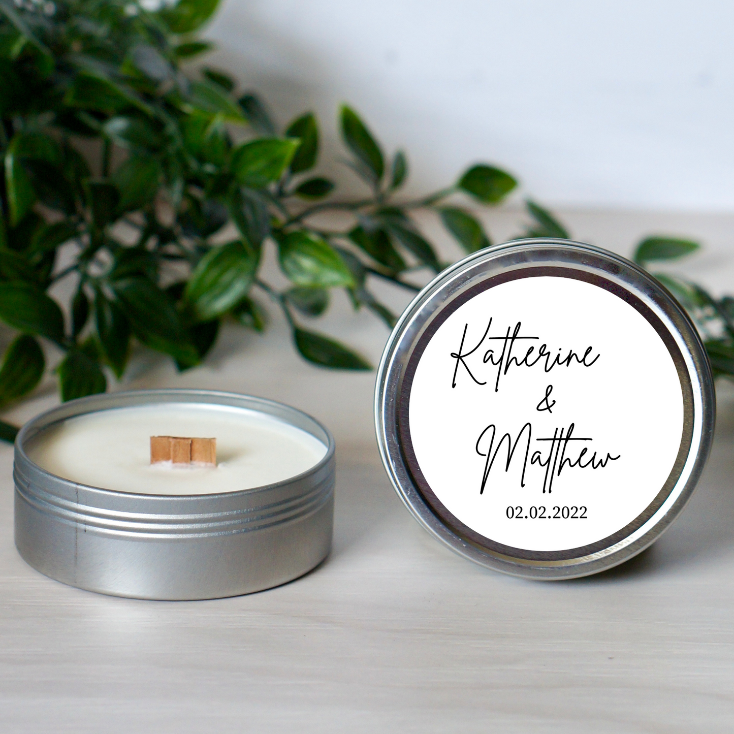 Bulk Silver Wedding Favor Candles