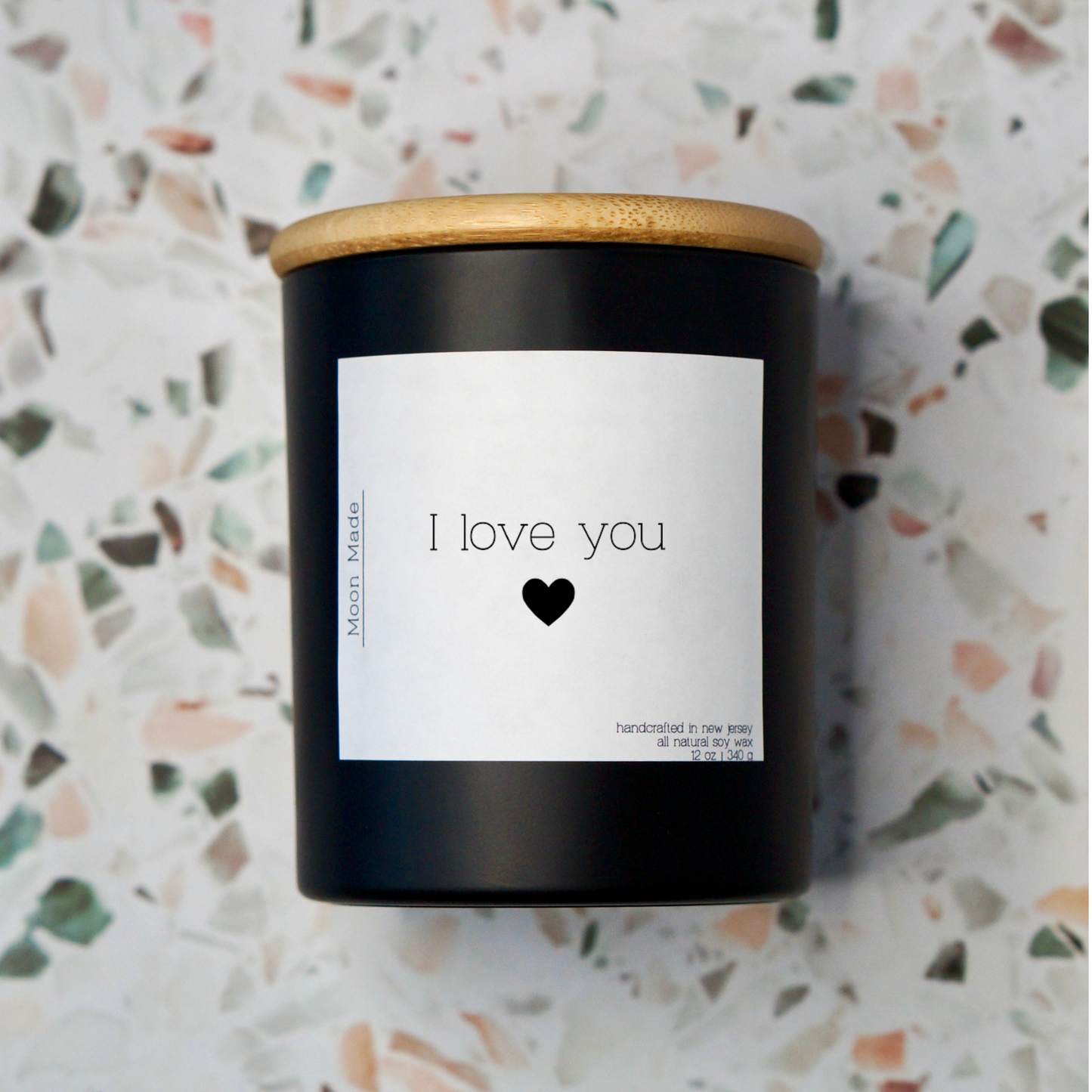 I Love You - with Rose Quartz Crystals