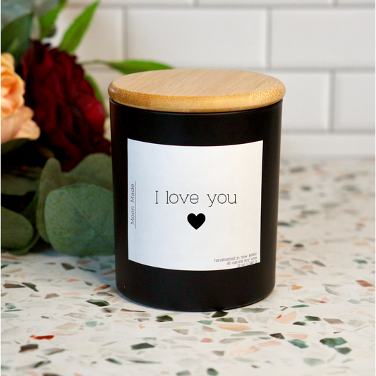 I Love You - with Rose Quartz Crystals