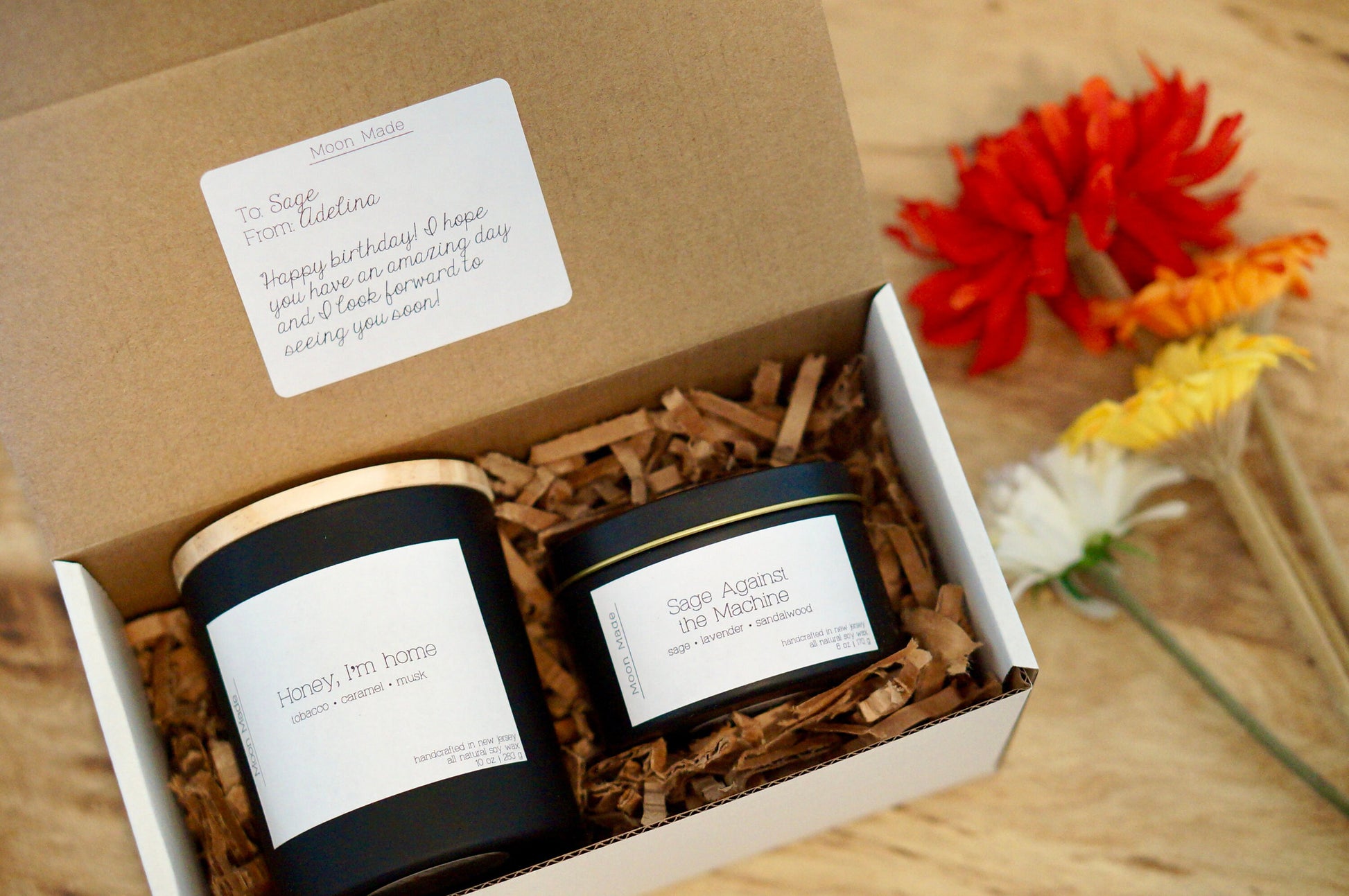 Amazon.com: the gift box Spiced Rose and Honey Large Scented Candle Gift  Set Spiced Rose and Honey : Home & Kitchen